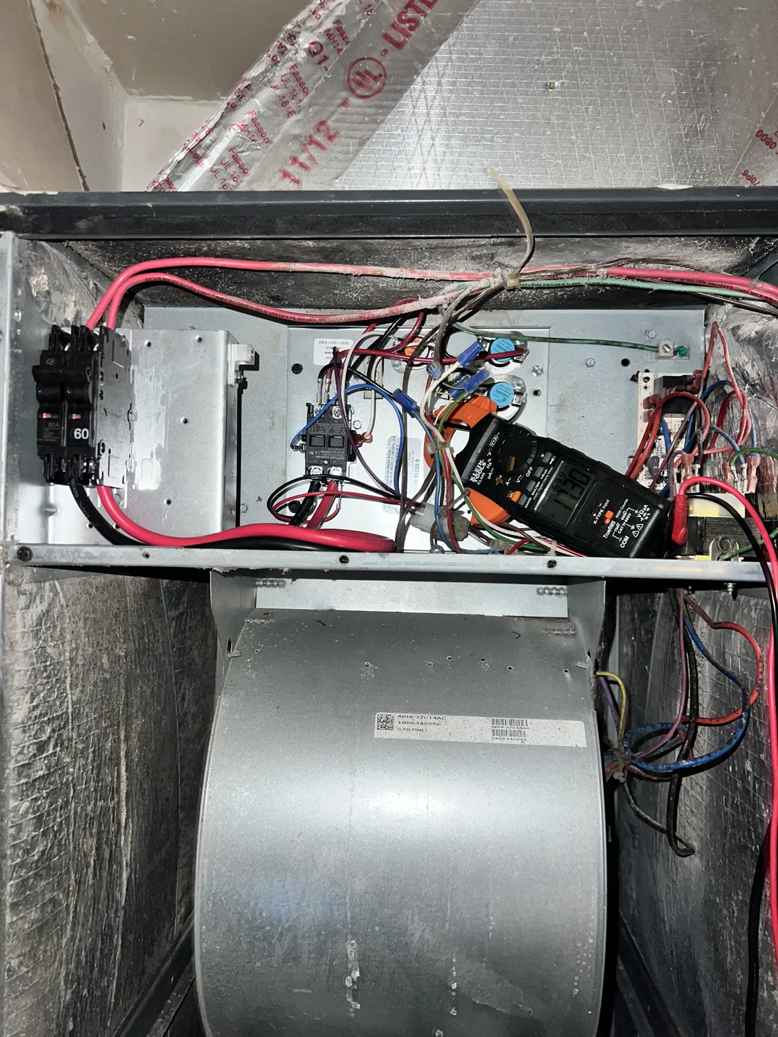 Electrical diagnostic on an HVAC air handler