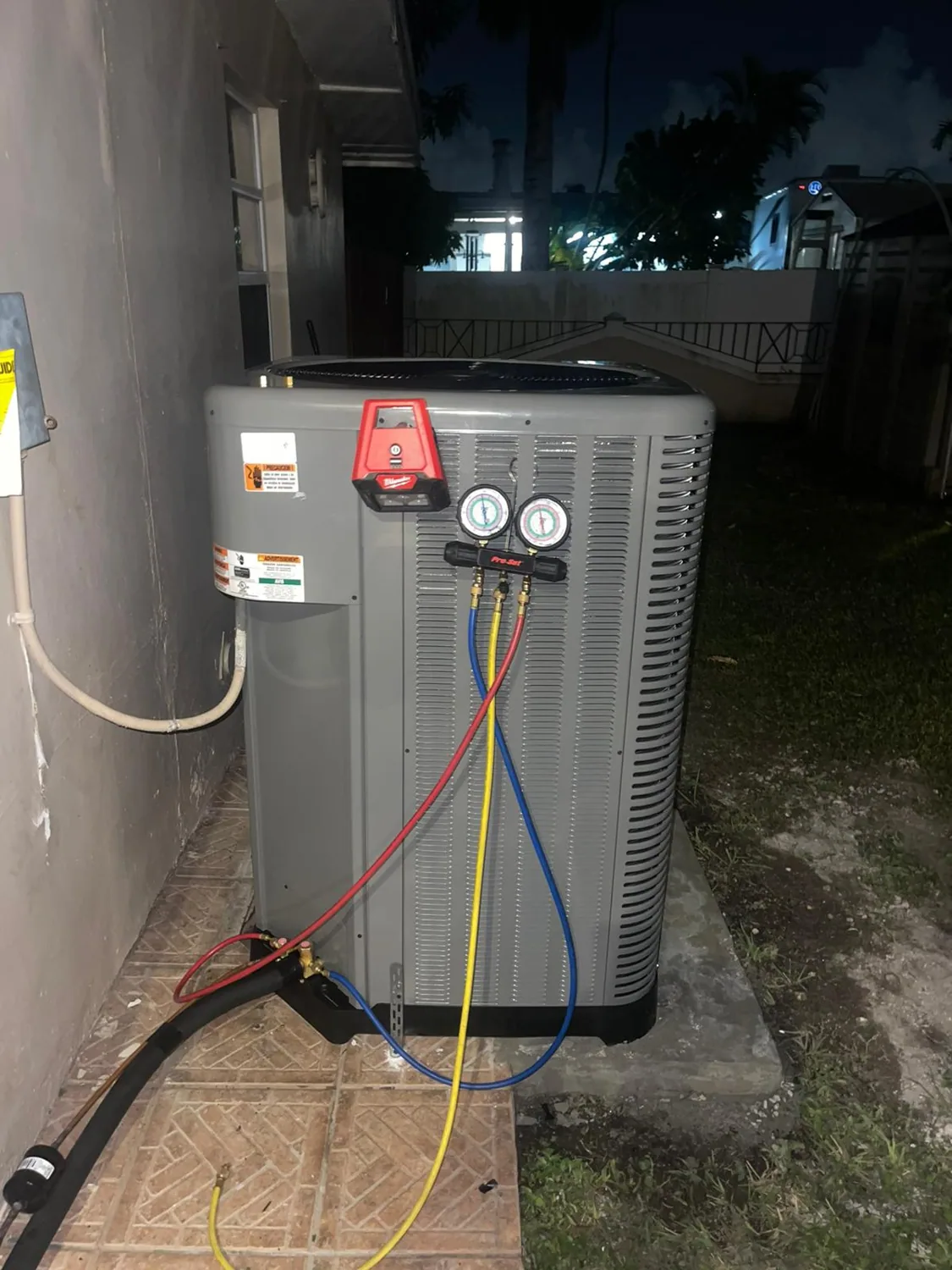 Night-time emergency AC service by Coastline A/C & Refrigeration
